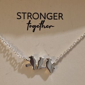 Sterling Silver Bird Pendant Necklace